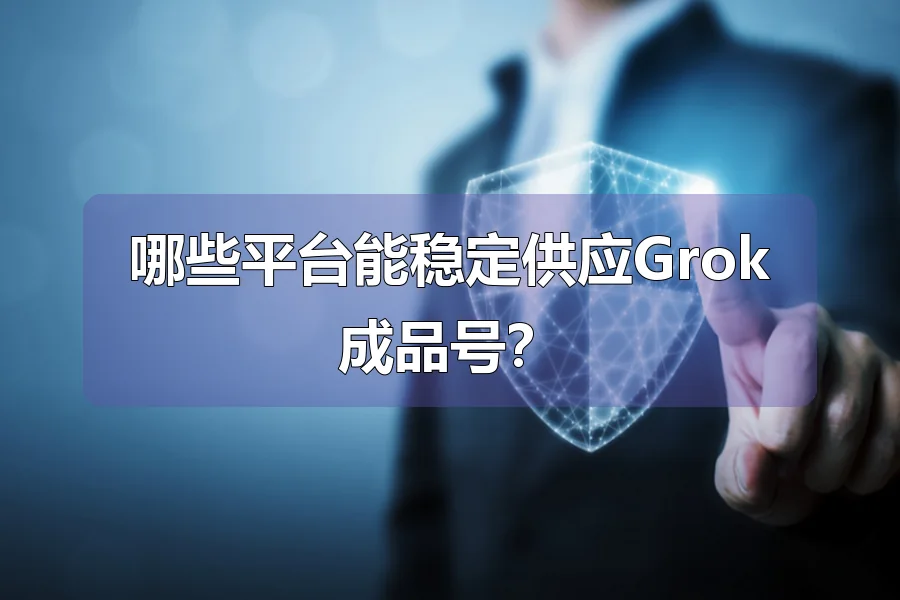 哪些平台能稳定供应Grok成品号？